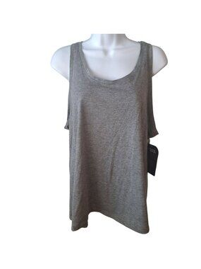 Threads 4 Thought Gray Tank Top L Organic Cotton Eco Minimalist Athleisure